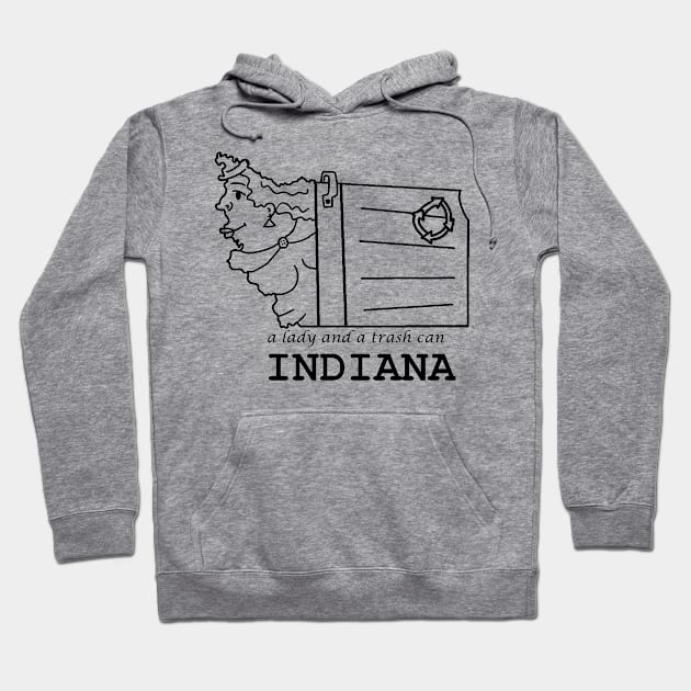 A funny map of Indiana 2 Hoodie by percivalrussell